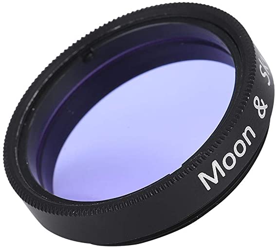 1.25 inch Moon Filter,Aluminum Alloy Sky Glow & Moon Filter Optical Glass for Telescope Eyepiece Cuts Light Pollution