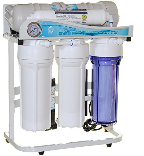 iSpring RCS5T - US Legendary - 500GPD Tankless Pumped Side-Flow Light Commercial 5-Stage Reverse Osmosis Water Filter System - 1:1 Waste Ratio (110v & 220v compatible) - Ideal for businesses and large homes