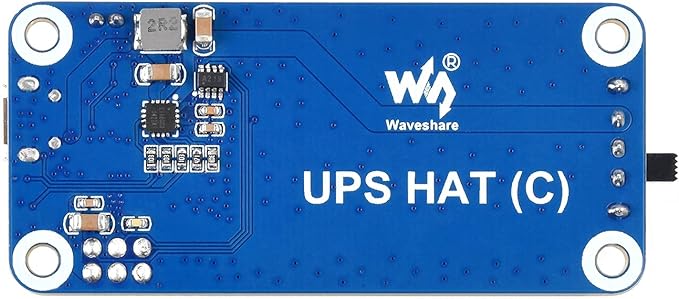 Waveshare UPS HAT (C), Compatible with Raspberry Pi Zero Series Board, 5V Uninterruptible Power Supply Module, Multi Battery Protection Circuits, Without Battery