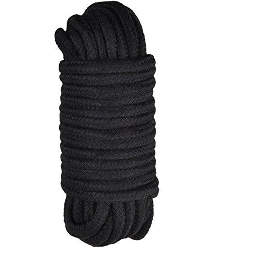 Namee High Quality Silky Japanese Clothing Bondage Ultra Soft Rope Strap Restraints Kit for Couples Sex Games (Black)
