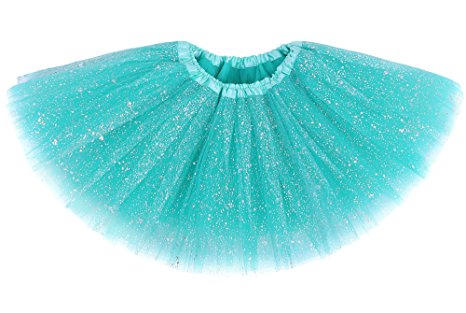 Girls Kids Princess Birthday Party Layered Dress-Up Sequins Ballet Tutu Skirt