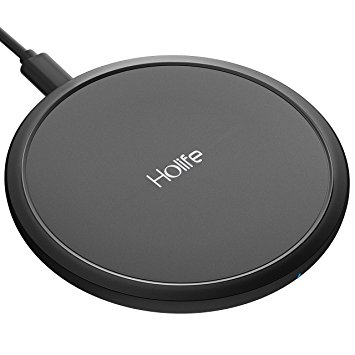 Wireless charger, PICTEK 7.5W Fast Wireless Charger for iPhone 8/iPhone X/iPhone 8Plus, 10W Fast Wireless Charging Pad for Samsung S9/S9 Plus/S8/S8 Plus/Note 8/S7/S7 Edge, 5W Qi Charger for all Qi-enable Devices (No Adapter Included)