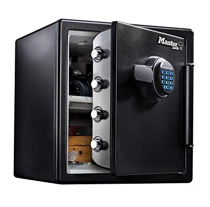 Master Lock Fireproof Safe 33,6L [Fire & Water Resistant] [XLarge] [Digital Combination] - For ID Papers, A4 Documents, Laptop Computers, Jewels