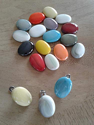 10 OVAL FUNSET Clip On Shower Curtain Weights~Tablecloth Weights ~ Stainless Steel Clip