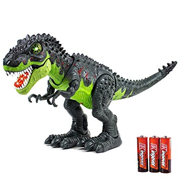 Toysery Tyrannosaurus T-Rex Walking Dinosaur With Lights And Realistic Sounds, Dinosaur Toy for Kids, Battery Operated color may vary.