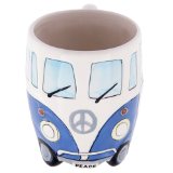 Volkswagen - Blue Ceramic Shaped Coffee Mug  Cup VW Camper Van  Bully  T1