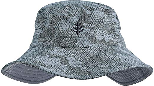 Coolibar UPF 50  Men's Women's Reversible Bucket Hat - Sun Protective