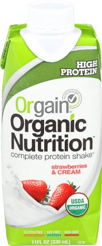 Orgain Organic Nutrition Shake, Strawberries & Cream, 11 Ounce, 12 Count