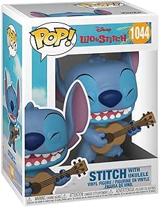 Funko Pop Disney: Stitch with Ukulele - Disney: Lilo & Stitch - Figurine en Vinyle à Collectionner - Idée de Cadeau - Produits Officiels - Jouets pour Les Enfants et Adultes - Movies Fans