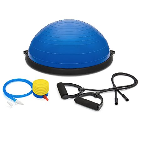 Best Choice Products Yoga Balance Exercise Ball w/ 2 Resistance Bands & Pump
