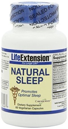 Life Extension Natural Sleep Vegetarian Capsules, 60 Count