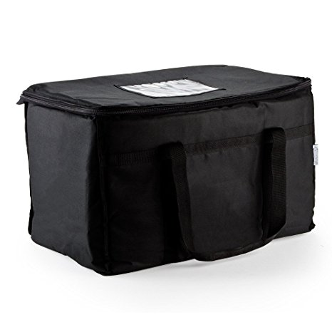 Insulated Food Delivery Bag / Pan Carrier (Black)