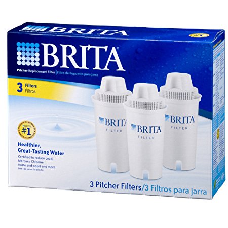 Brita Pitcher Replacement Filter (3 Pitcher Filters)