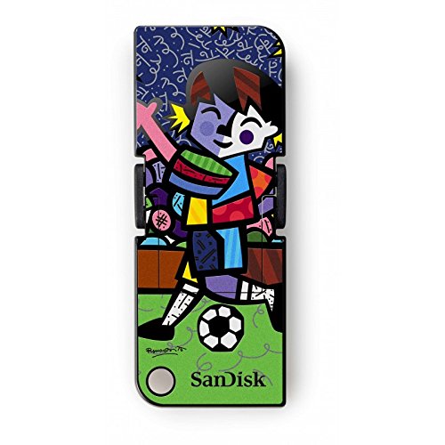 Cruzer Pro USB Flash Drive 8GB Paint ROMERO BRITTO Soccer Edition