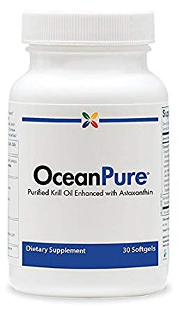 Stop Aging Now - OceanPure Antarctic Krill Oil - Purified Krill Oil Enhanced with Astaxanthin - 30 Softgels