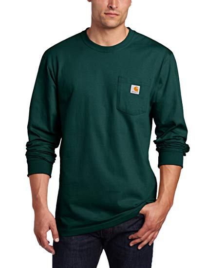 Carhartt Men's Workwear Jersey Pocket Long-Sleeve Shirt K126 (Regular and Big & Tall Sizes)