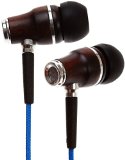 Symphonized NRG Premium Genuine Wood In-ear Noise-isolating Headphones with Mic Blue