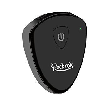 Bluetooth Transmitter Receiver, Rockrock 2-in-1 Wireless Bluetooth Audio Adapter with 3.5mm Stereo Output for Car Kit Headphone Speakers TV PC MP3/MP4 Cellphone Tablets- APTX Low Latency