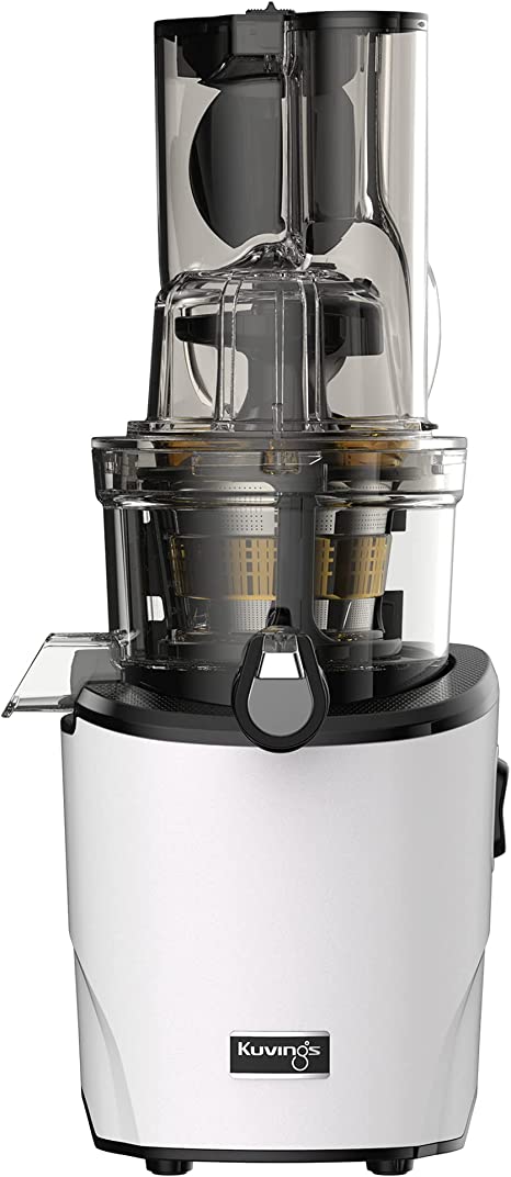 Kuvings Whole Slow Juicer | Cold Press Masticating Juicer Machine | Extra Wide 88mm & 48mm Food Chutes | Quiet Strong Motor | Auto-Cuts Whole Fruits & Veggies | Smoothie Sorbet Attachment | Easy Clean