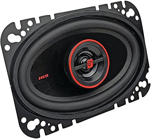 CERWIN-VEGA Mobile H746 HED(R) Series 2-Way Coaxial Speakers (4" x 6", 275 Watts max), Black, H746, 2X2X2