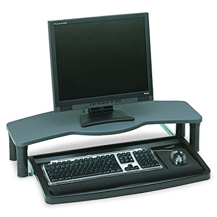 Kensington 60006 Comfort Desktop Keyboard Drawer With SmartFit, 26w x 13-1/2d, Black/Gray