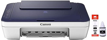 Canon PIXMA MG2577s All-in-One Inkjet Colour Printer (Blue/White) & GI-790 Ink Bottle (Black)