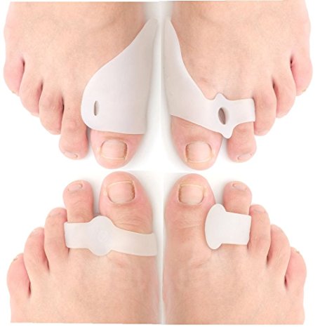 Skyfoot’s Bunion Relief, Toe Corrector and Separator Bunion Pad Kit for Correct Hallux Valgus - 8 Pieces