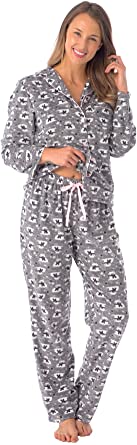 Patricia Women's Polar Fleece Cute Pajama PJ Set
