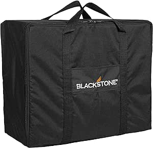 Blackstone 1723 Tabletop Griddle Carry Bag Fits 22 Inch Portable BBQ Grill Travel-600D Heavy Duty Weather Resistant Cover, 22 Inch, Black