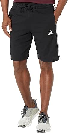 adidas Men's Essentials Single Jersey 3-Stripes Shorts