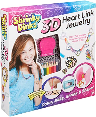 Shrinky Dinks 3D Heart Link Jewelry Kit