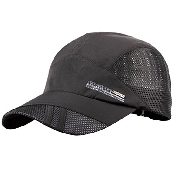 Unisex Snapback Taffeta Baseball Day Running Summer Mesh Quick Dry Hat Cap Visor