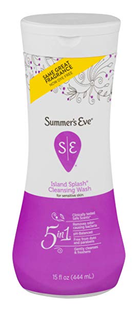 Summer's Eve Cleansing Wash,Island Splash,pH-Balanced, Dermatologist & Gynecologist Tested, 15 Fl Oz