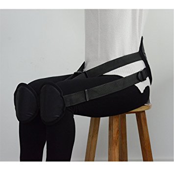 Homeweeks Black Adjustable Waist protection Back Support Belt By Correcting Sitting Posture