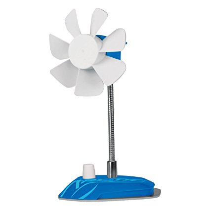 ARCTIC Breeze - USB Desktop Fan with Flexible Neck and Adjustable Fan Speed I Portable Desk Fan for Home, Office I Silent USB Fan I Fan Speed 800 - 1800 RPM - Blue