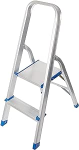 Ultra Light Weight 2 Step Stool Folding Ladder Kitchen