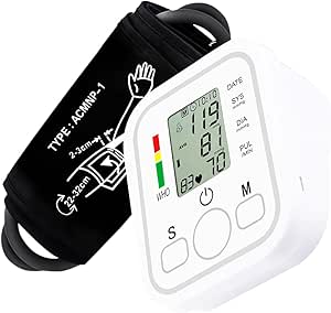 Arm Blood Pressure Monitor,Blood Pressure Machine,Monitor Automatic Upper Arm Digital with Blood Pressure Cuff