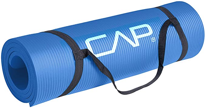 Cap High Density 15mm Large Exercise Mat with Carrying Strap