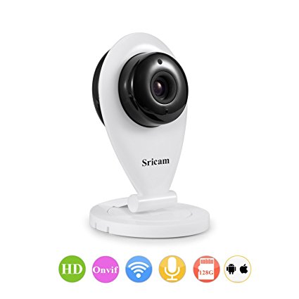 Sricam New Onvif HD 720P Wireless Indoor Home Monitor IP Camera SP009 Support 128G Micro SD Card Remote Control WIFI IOS ANDROID