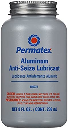 Permatex 80078 Anti-Seize Lubricant with Brush Top Bottle, 8 oz. by Permatex