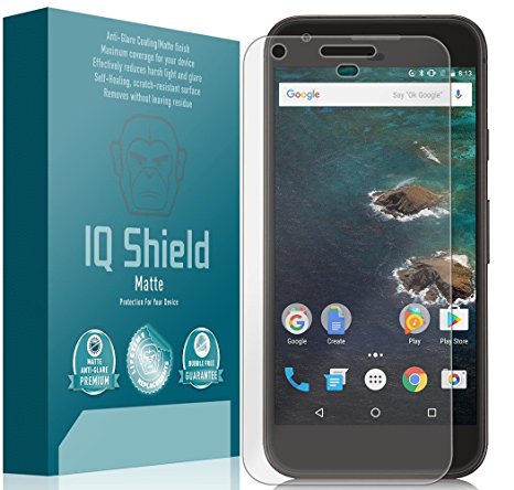 Google Pixel Screen Protector, IQ Shield Matte Full Coverage Anti-Glare Screen Protector for Google Pixel (5") Bubble-Free Film