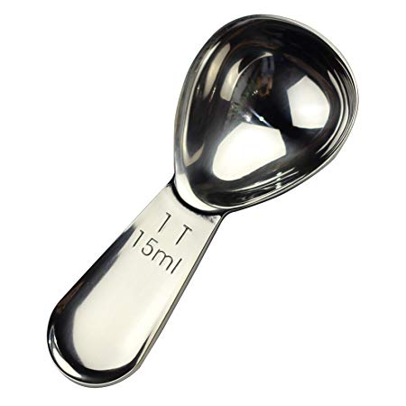 CoaGu Measuring Spoons Coffee Scoop Short Handle 18/8 Stainless Steel Tablespoon Measuring Spoon Gift Pack 1pc (1Tbsp-15ml) for Baking or Coffee Measuring for Mother's Day Gift