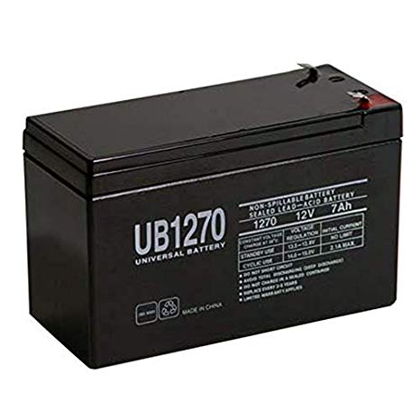 Universal Power Group 12 Volt, 7 Ah Sealed Lead Acid Battery with F1 Terminals