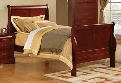 Acme 19530T Louis Philippe III Twin Bed, Cherry Finish