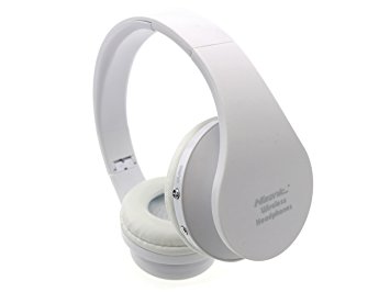 HISONIC Bluetooth Headset Wireless Over ear Headphones Stereo Foldable Sport fan Microphone headset bluetooth headphone sporting goods SUN8252 (gold) (white)