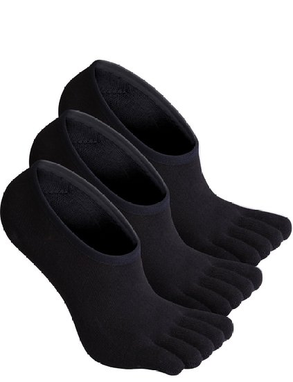 Haslra Women's No Show Excellent Stretch Premium Toe Socks 3 Pairs