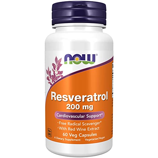 Now Foods, Natural Resveratrol, 200 mg, 60 Veggie Caps.