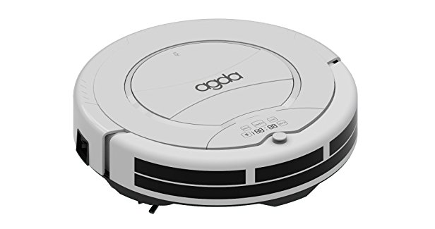 AGDA® B2000 Intelligent Smart Automatic Robotic Vacuum Cleaner for Pet Hair, Allergens and Everyday Dust Removal, Powerful Suction (White)