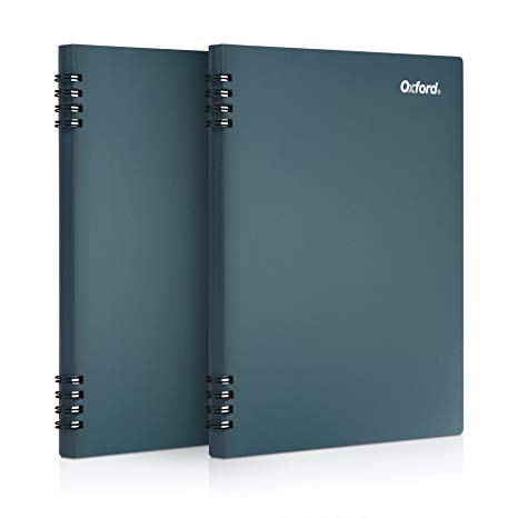 Oxford Stone Paper Notebook, 5-1/2" x 8-1/2", Blue Cover, 60 Sheets, 2 Pack (161641)