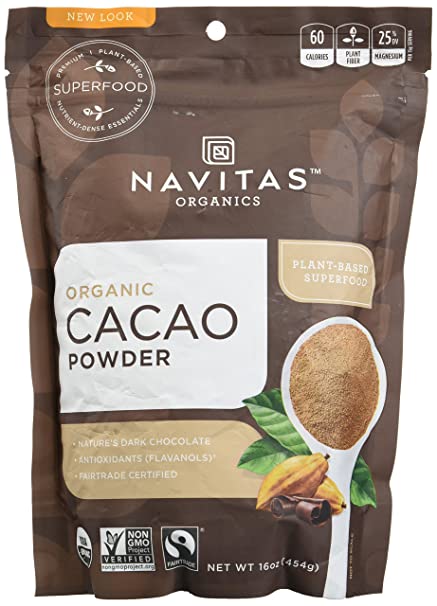 Navitas Organics, Cacao Powder Raw Organic, 16 Ounce